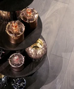 Bizzotto Vassoi E Centro Tavola>ALZATA 4P DECORATIVA MALLET NERO H123
