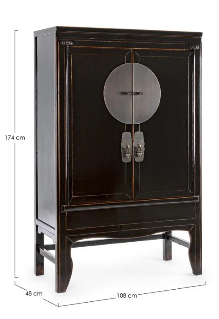 Bizzotto Armadi>ARMADIO IN LEGNO NERO - JINAN