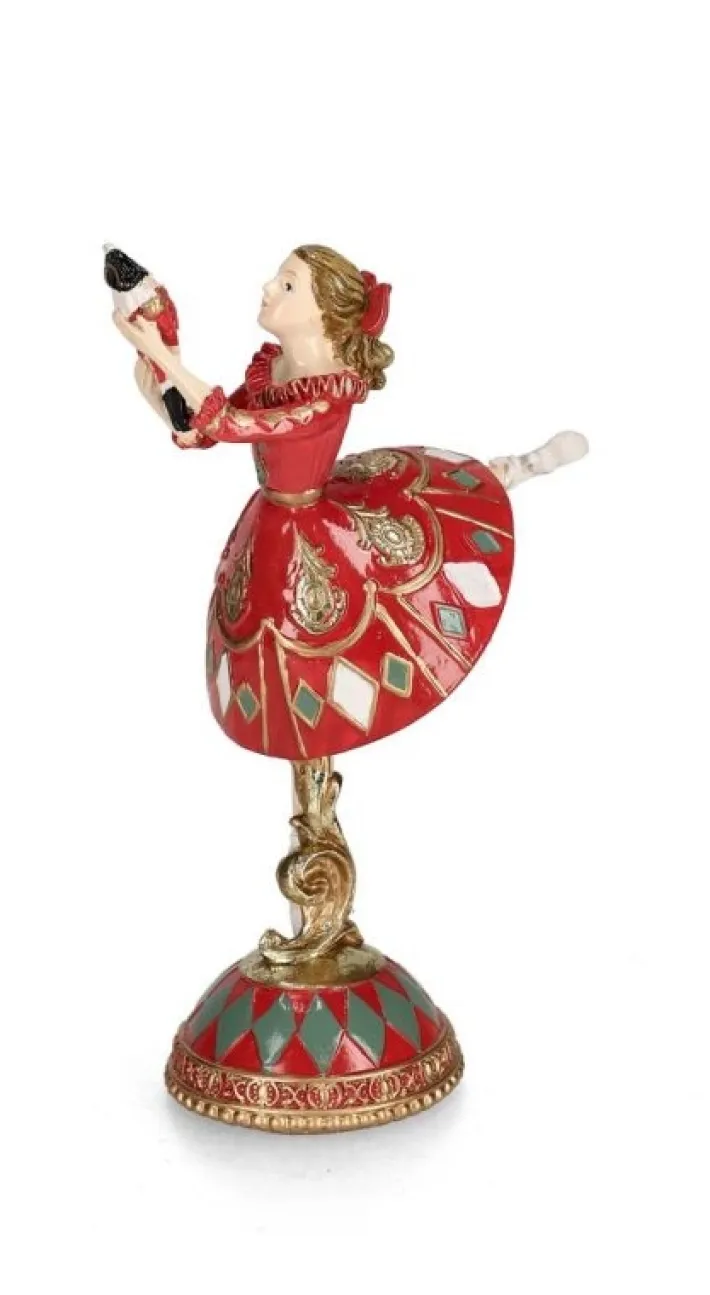 Bizzotto Oggettistica>BALLERINA JOCELIN STAND ROSSO H21,3