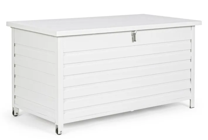 Bizzotto Carrelli E Bauli>BAULE CON RUOTE IN ALLUMINIO BIANCO YK11 - ATLANTIC