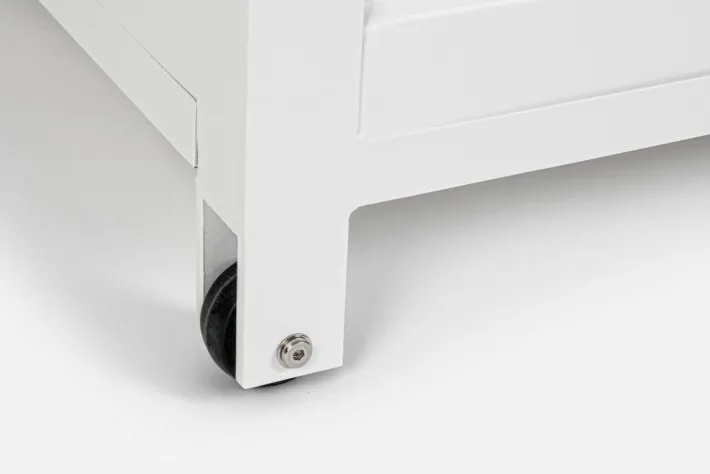 Bizzotto Carrelli E Bauli>BAULE CON RUOTE IN ALLUMINIO BIANCO YK11 - ATLANTIC