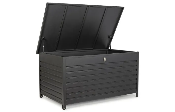 Bizzotto Carrelli E Bauli>BAULE PORTA CUSCINI LARGE CON RUOTE ANTRACITE YK13 - ATLANTIC