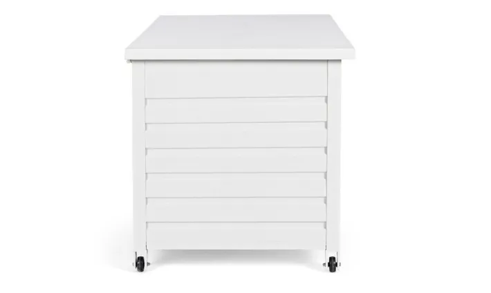 Bizzotto Carrelli E Bauli>BAULE PORTA CUSCINI SMALL CON RUOTE BIANCO YK11 - ATLANTIC