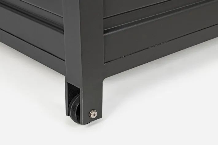 Bizzotto Carrelli E Bauli>BAULE PORTA CUSCINI SMALL CON RUOTE ANTRACITE YK13 - ATLANTIC