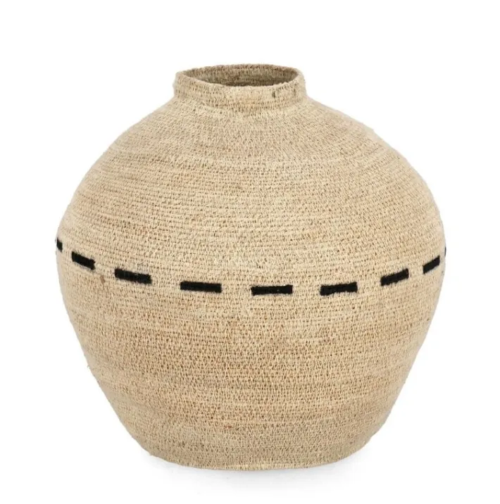 Bizzotto Ceste Decorative>BOTTIGLIA DECORATIVA HUE NATURA NERO H31