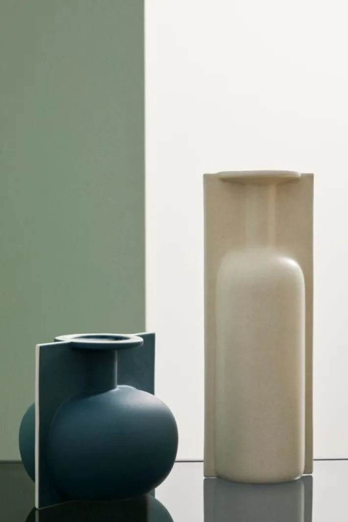 Bizzotto Vasi>BOTTIGLIA DECORATIVA IZUMO BLU H18
