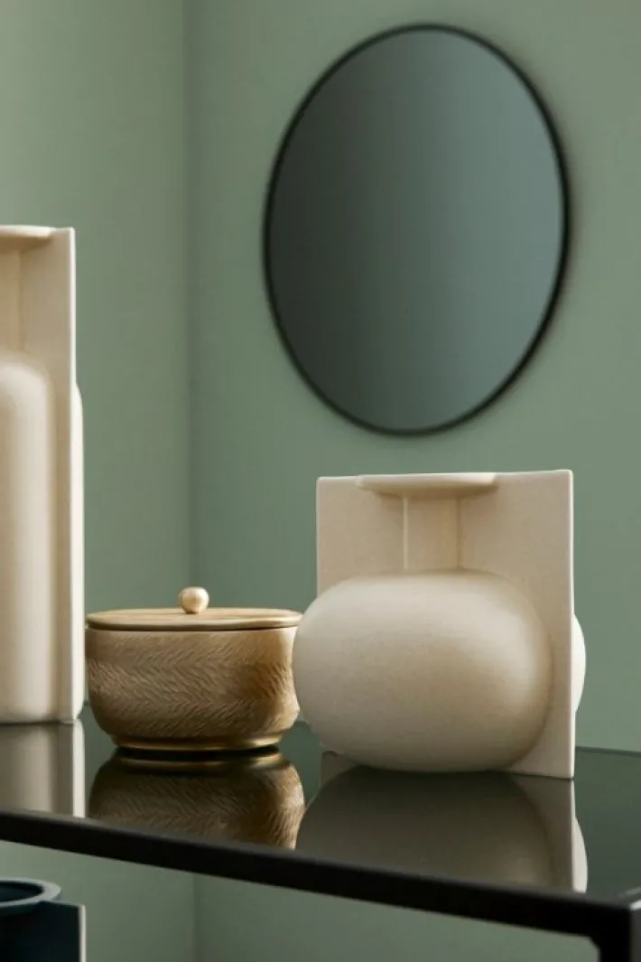 Bizzotto Vasi>BOTTIGLIA DECORATIVA IZUMO BEIGE H18