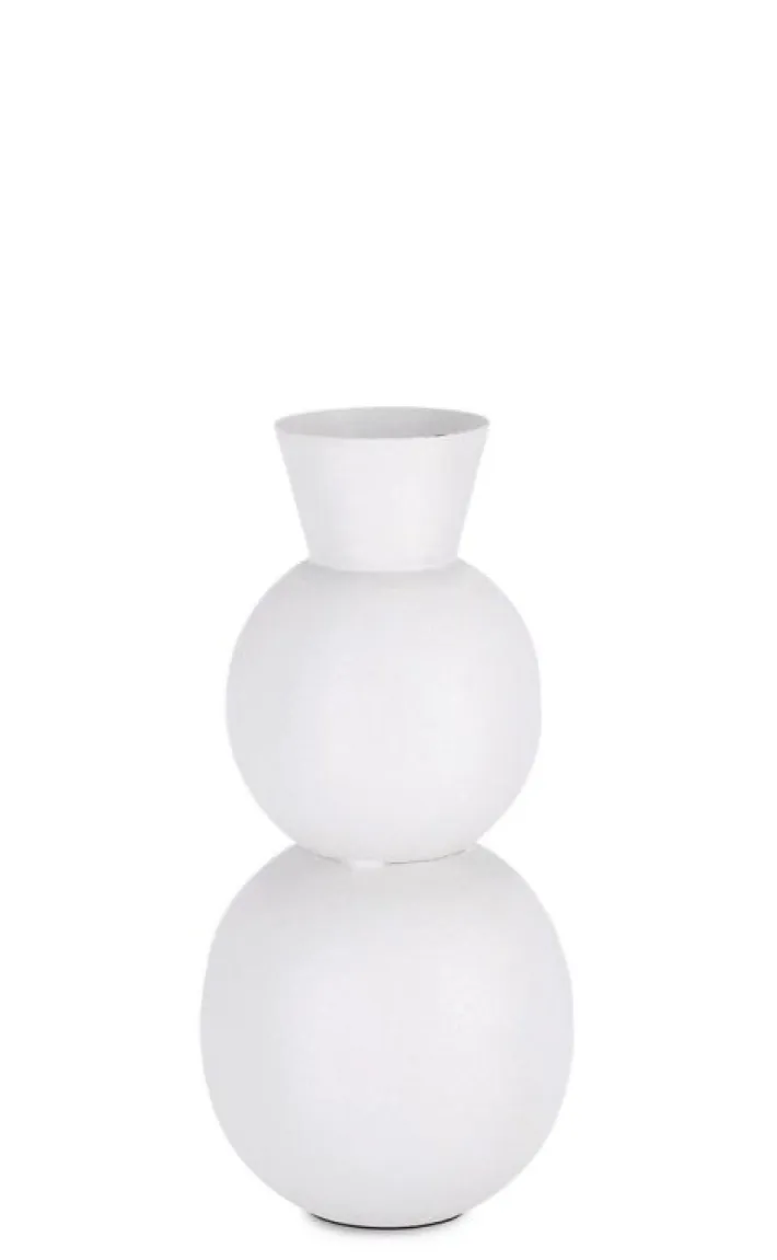 Bizzotto Coprivasi>BOTTIGLIA DECORATIVA RIDHI BIANCO H32,5