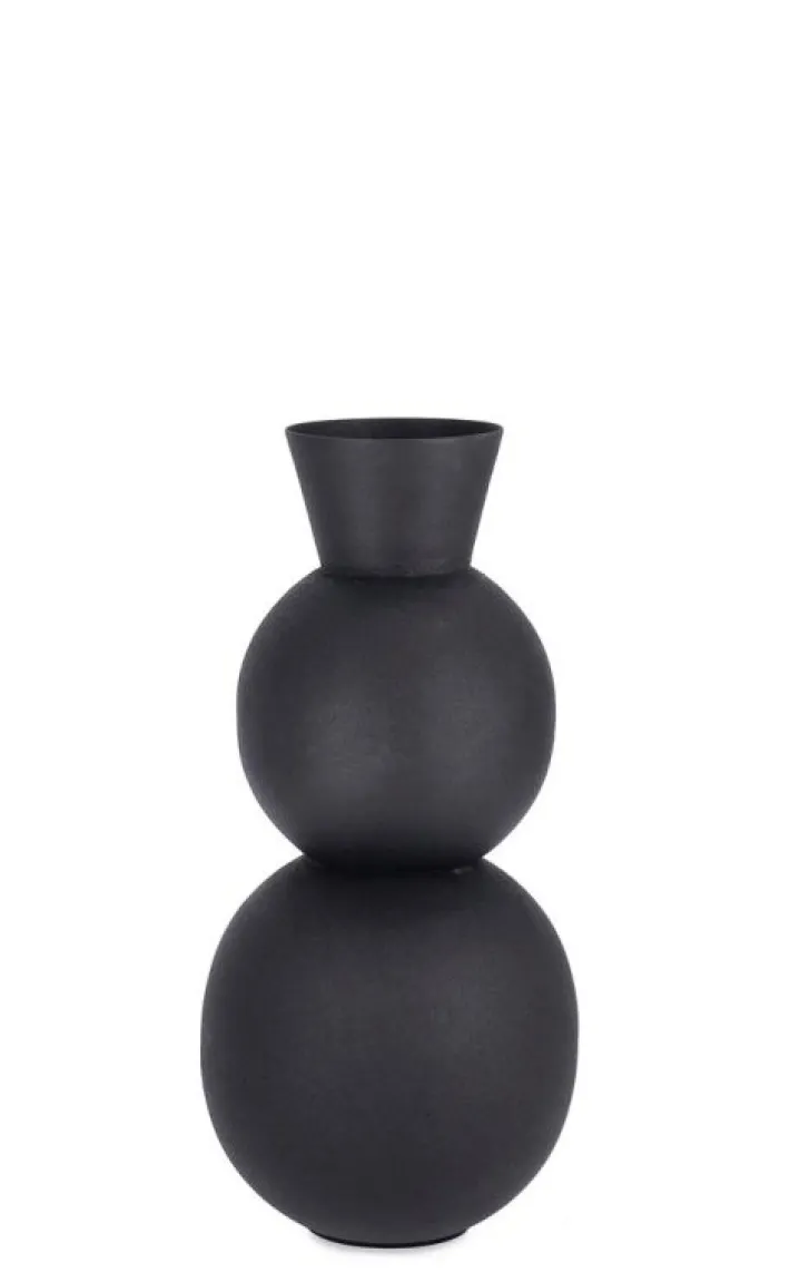 Bizzotto Coprivasi>BOTTIGLIA DECORATIVA RIDHI NERO H32,5