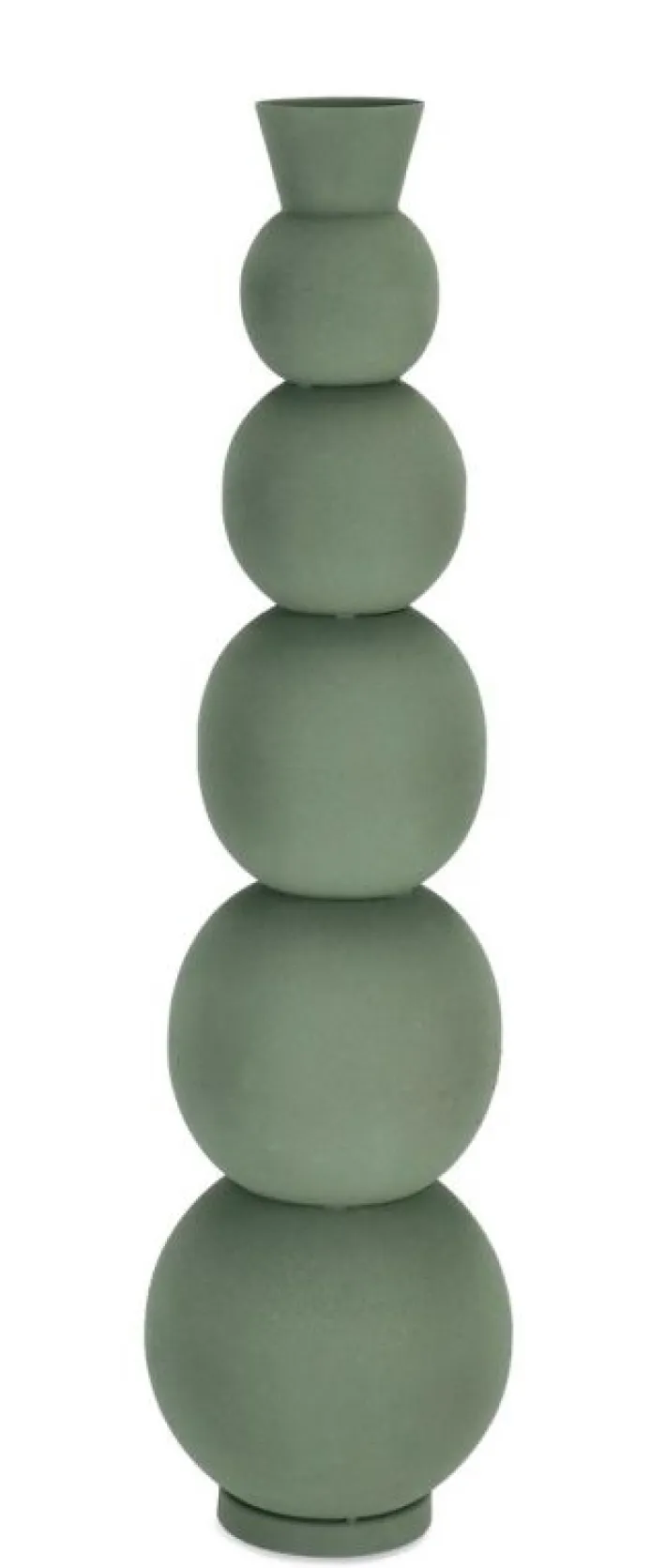 Bizzotto Coprivasi>BOTTIGLIA DECORATIVA RIDHI VERDE H76