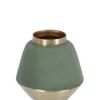 Bizzotto Coprivasi>BOTTIGLIA DECORATIVA SAAD VERDE GOLD H8