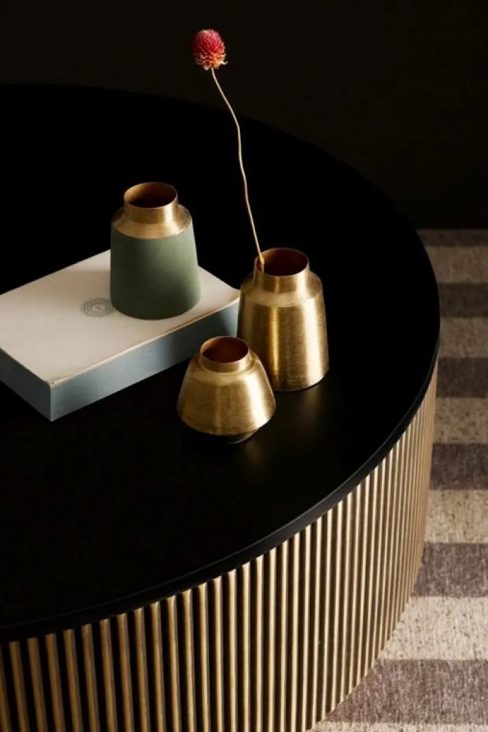 Bizzotto Coprivasi>BOTTIGLIA DECORATIVA SAAD VERDE ORO H10