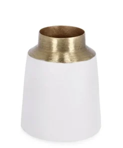 Bizzotto Coprivasi>BOTTIGLIA DECORATIVA SAAD BIANCO ORO H10