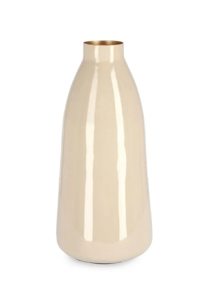 Bizzotto Coprivasi>BOTTIGLIA DECORATIVA VELMA BEIGE H32,5