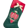 Bizzotto Oggettistica>CALZA FESTIVE ROSSO-VERDE 45X28