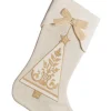 Bizzotto Oggettistica>CALZA JOYFUL BEIGE-ORO 45X28