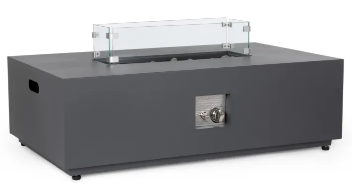 Bizzotto Bracieri A Gas>CAMINO A GAS WOLKE GRIGIO SCURO 110X65
