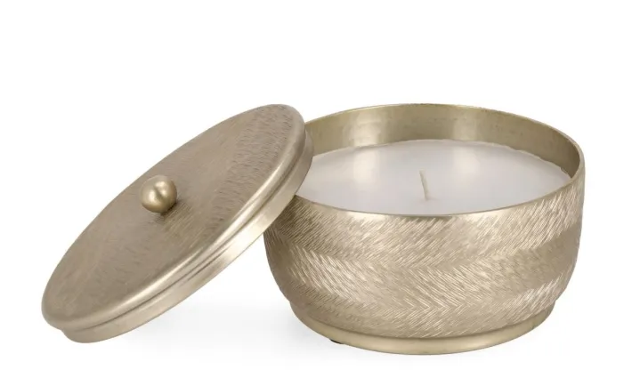 Bizzotto Candele>CANDELA C-COPERCHIO CLAMP ORO D16