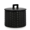 Bizzotto Candele>CANDELA C-COPERCHIO TWINE NERO Ø14,5
