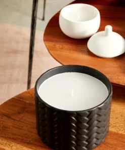 Bizzotto Candele>CANDELA C-COPERCHIO TWINE NERO Ø14,5