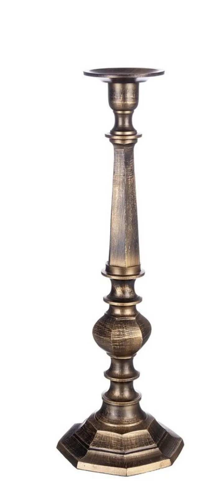 Bizzotto Portacandele>CANDELABRO CHANDANA 1FUOCO BRUNITO H53