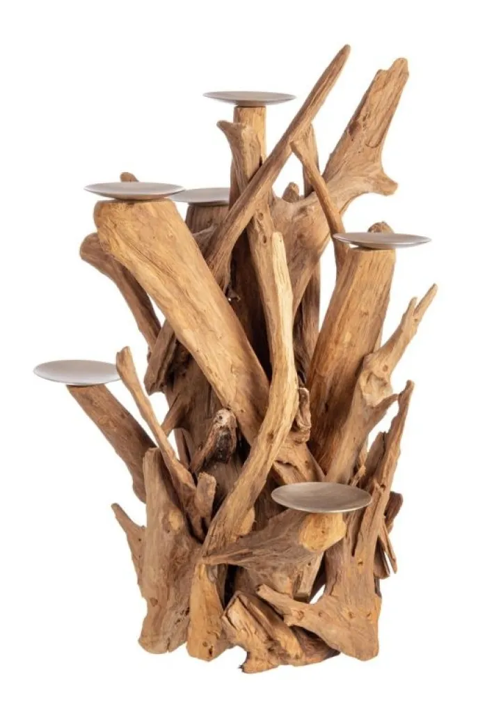 Bizzotto Portacandele>CANDELABRO 7FUOCHI IZARA NAT H70