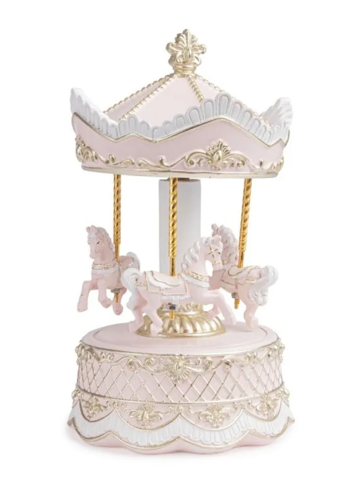Bizzotto Oggettistica>CARILLON DARLING GIOSTRA ROSA C-CAVALLI