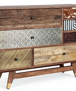 Bizzotto Comò E Cassettiere>CASSETTIERA IN LEGNO - DHAVAL