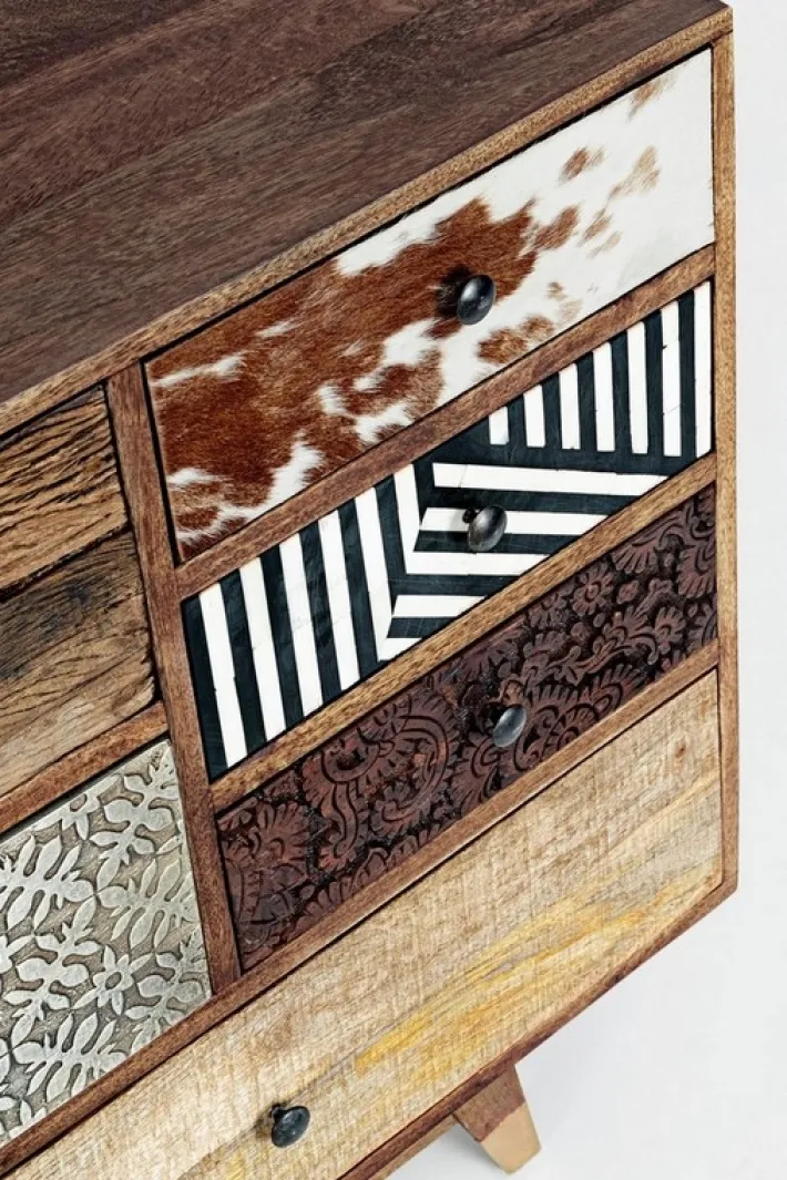 Bizzotto Comò E Cassettiere>CASSETTIERA IN LEGNO - DHAVAL