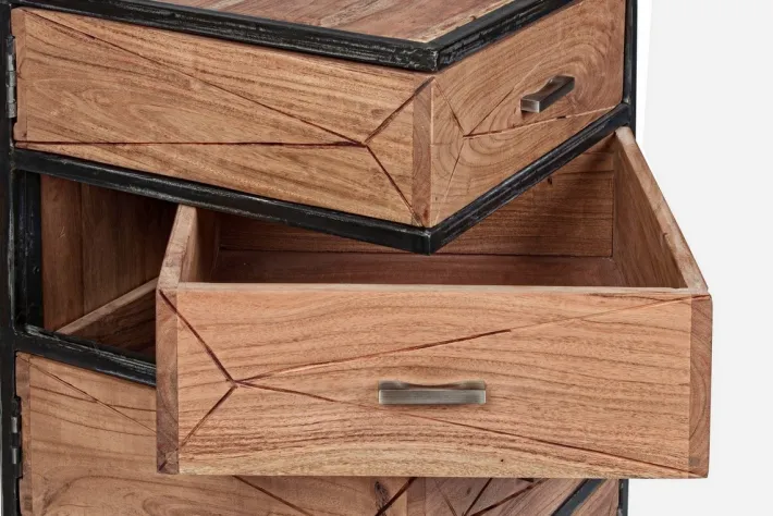 Bizzotto Comò E Cassettiere>CASSETTIERA IN LEGNO - EGON