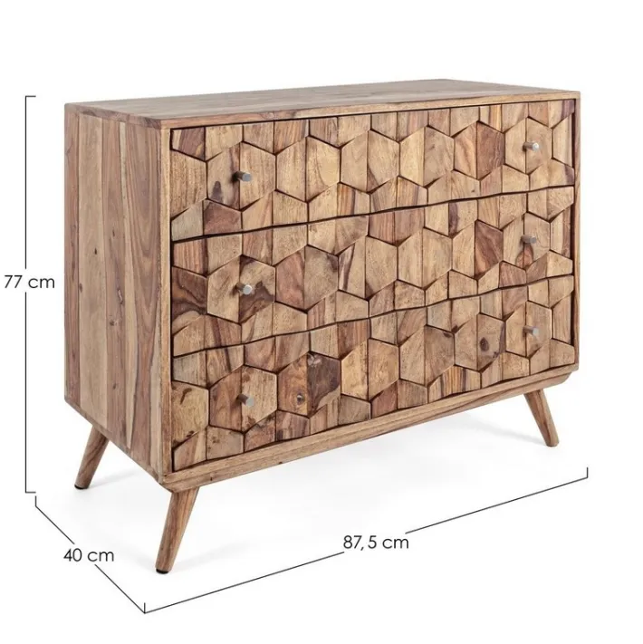 Bizzotto Comò E Cassettiere>CASSETTIERA IN LEGNO - KANT