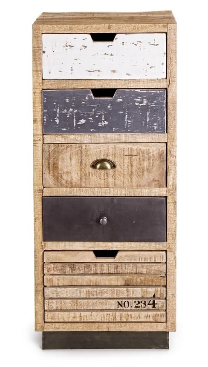 Bizzotto Comò E Cassettiere>CASSETTIERA IN LEGNO - TUDOR
