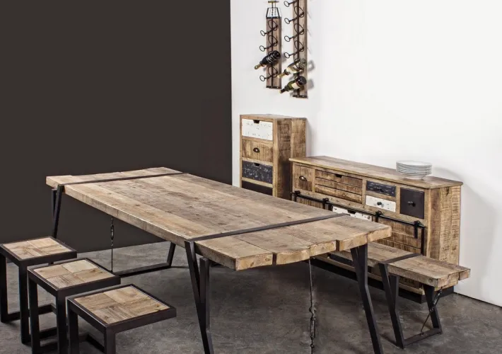 Bizzotto Comò E Cassettiere>CASSETTIERA IN LEGNO - TUDOR
