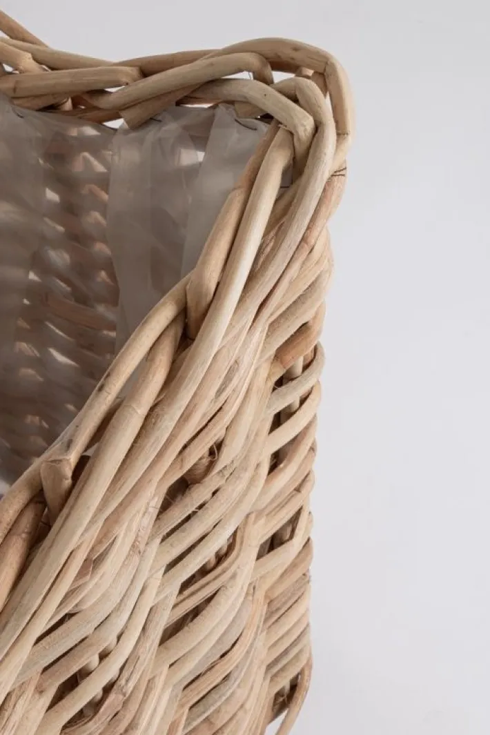 Bizzotto Ceste Decorative>CESTA HARIS RETT NATURALE 100X65H