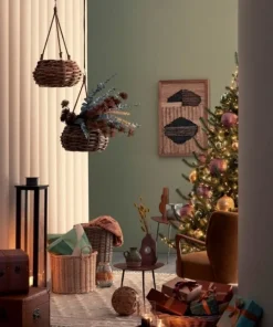 Bizzotto Ceste Decorative>CESTA SOSP. YULIA GRIGIO D40X20H