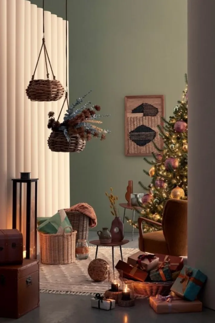 Bizzotto Ceste Decorative>CESTA SOSP. YULIA GRIGIO D40X20H