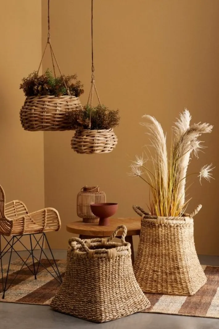 Bizzotto Ceste Decorative>CESTA SOSP. YULIA NATURALE D40X20H