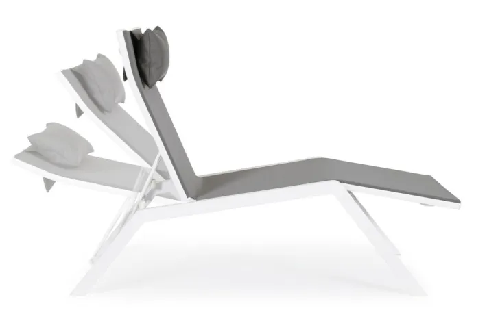 Bizzotto Lettini, Sdraio E Chaise Longue>CHAISE LONGUE IN ALLUMINIO BIANCO JX11 - KRION