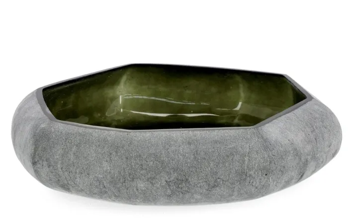 Bizzotto Vassoi E Centro Tavola>CIOTOLA DECORATIVA MIRISSA VT VERDE D46