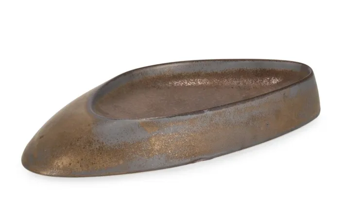 Bizzotto Vassoi E Centro Tavola>CIOTOLA DECORATIVA RYO BRONZO 30X15,5
