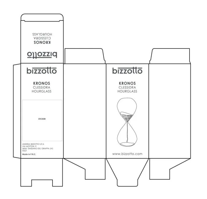 Bizzotto Oggettistica>CLESSIDRA KRONOS BICOL TRAS-ARAN-MAR H20