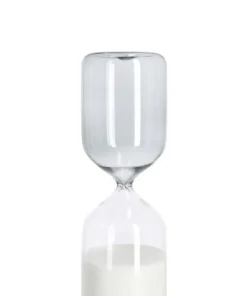 Bizzotto Oggettistica>CLESSIDRA KRONOS FUME'/TRAS-BIANCO H20,3