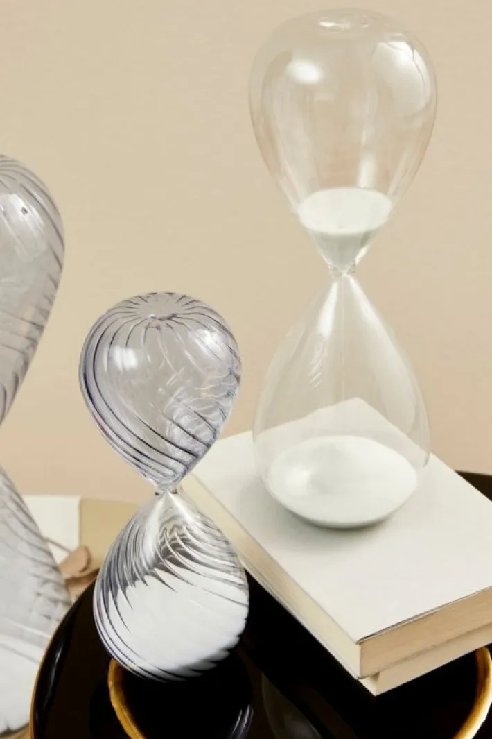 Bizzotto Oggettistica>CLESSIDRA KRONOS TRASPARENTE-BIANCO H29