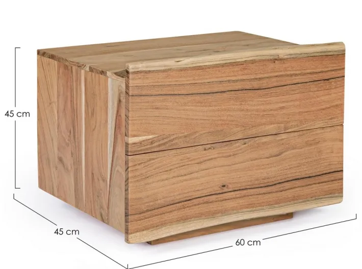 Bizzotto Comodini>COMODINO IN LEGNO - ARON