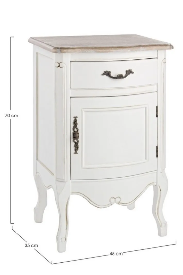 Bizzotto Comodini>COMODINO IN LEGNO - JUSTINE