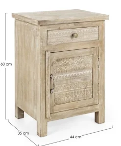 Bizzotto Comodini>COMODINO IN LEGNO - MAYRA