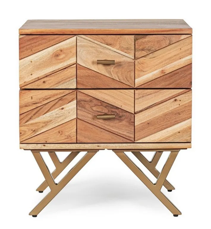 Bizzotto Comodini>COMODINO IN LEGNO - RAIDA