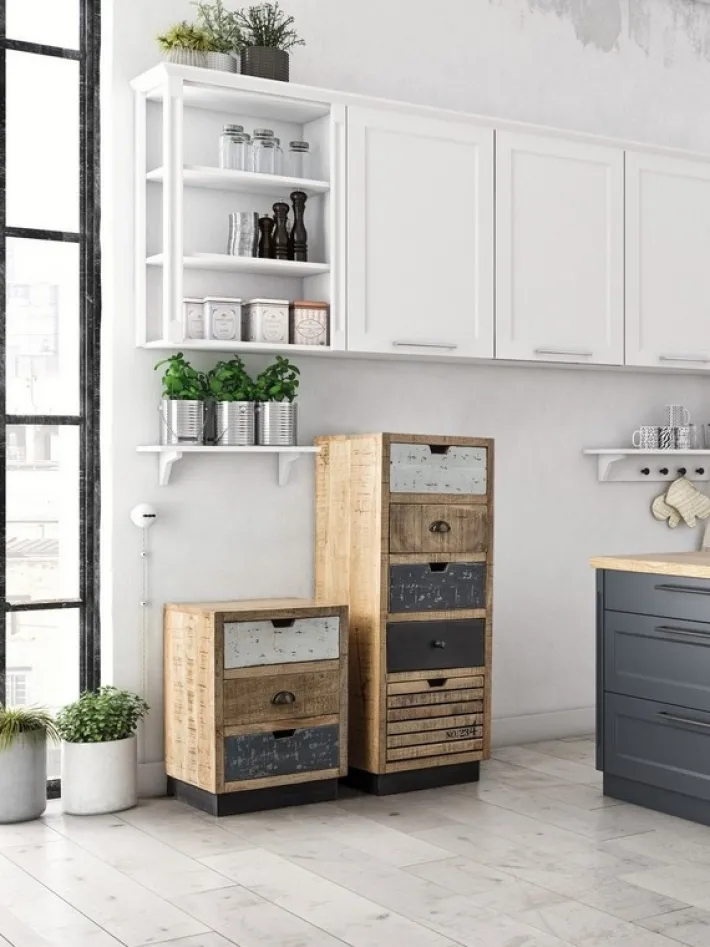 Bizzotto Comodini>COMODINO IN LEGNO - TUDOR