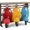 Bizzotto Carrelli Ed Espositori>CONSOLLE BAR TRIS VESPA COLOR