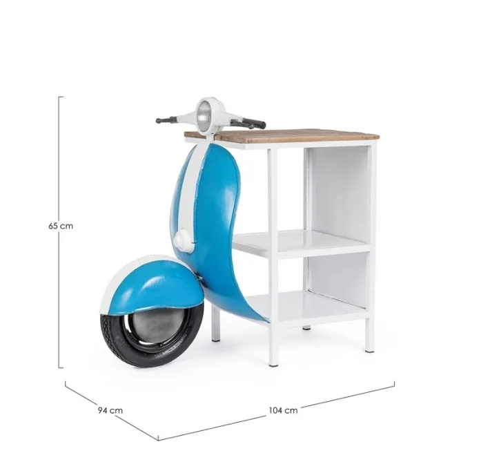 Bizzotto Carrelli Ed Espositori>CONSOLLE BAR VESPA BLU